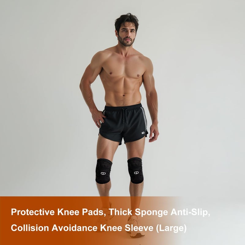 DA -Protective Knee Pads, Thick Sponge Anti-slip, Collision Avoidance Knee Sleeve - Image 3